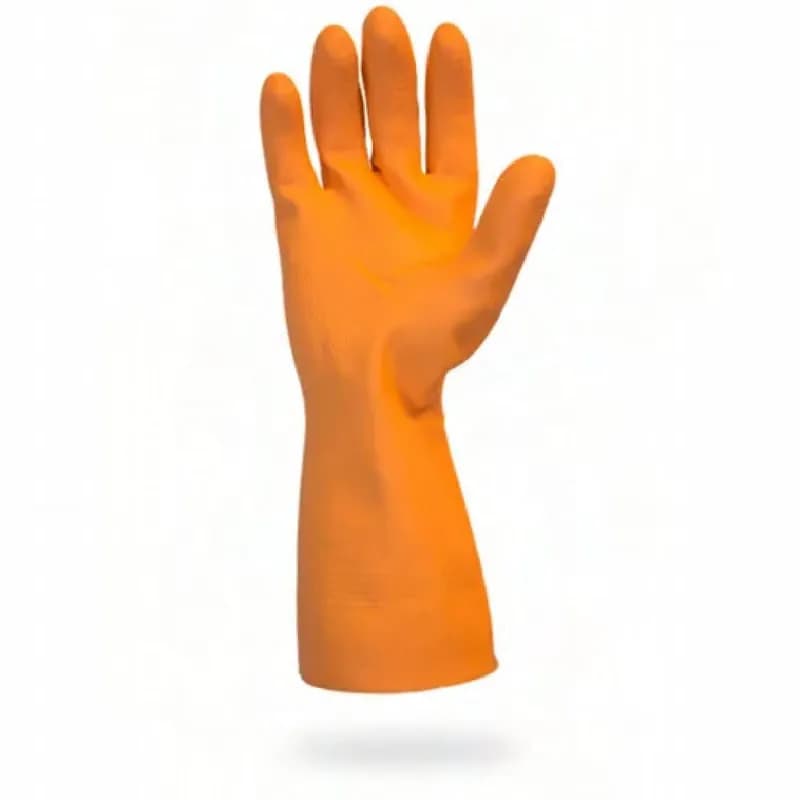 Safety Zone® Gloves XL 12 IN Orange 28MIL Neoprene Latex Blend Flock Lined Diamond Grip 12 Count/Box 10 Box/Case