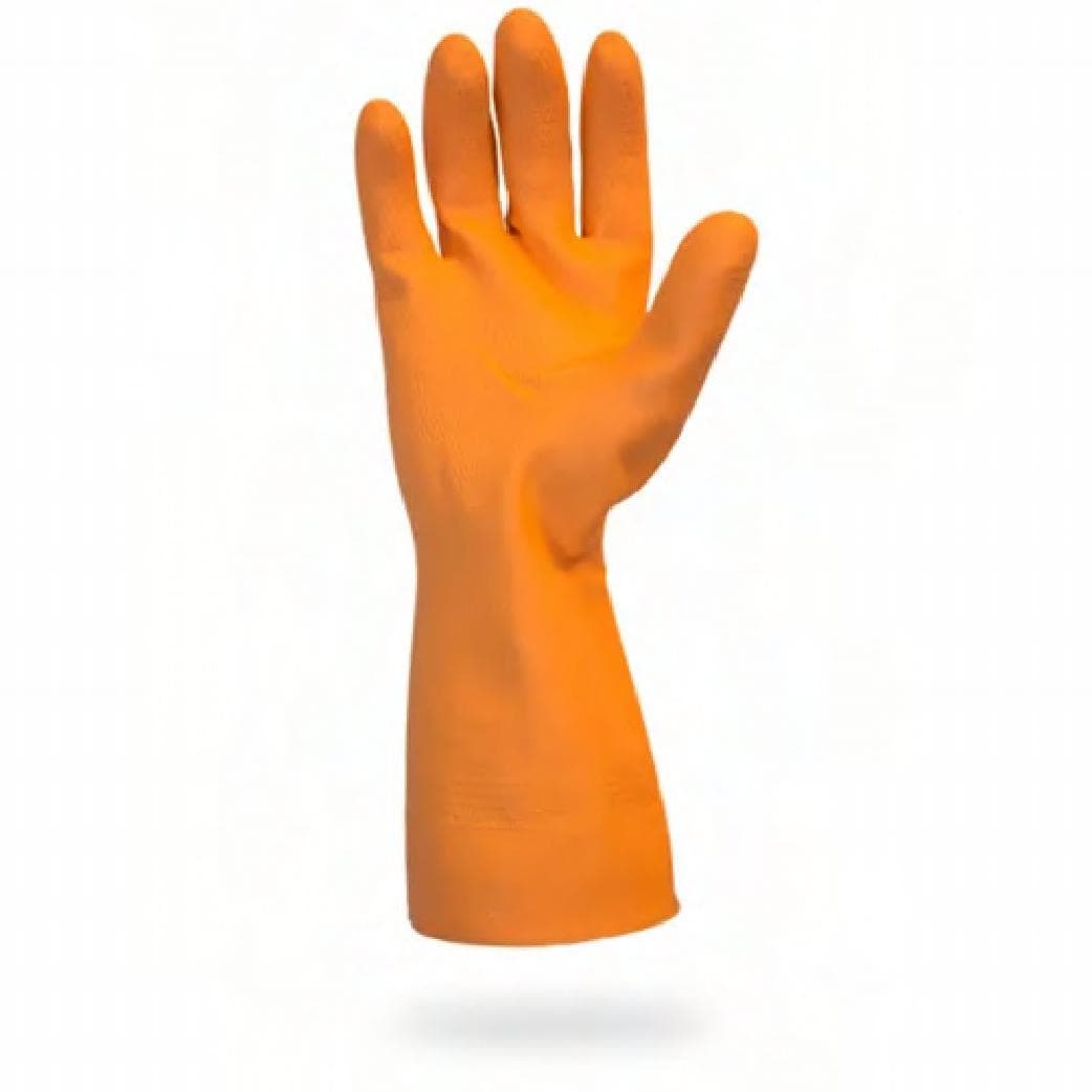 Safety Zone® Gloves XL 12 IN Orange 28MIL Neoprene Latex Blend Flock Lined Diamond Grip 12 Count/Box 10 Box/Case