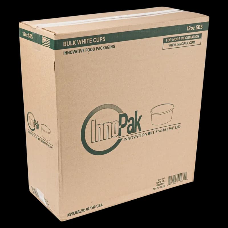 Soup Food Container 12 OZ SBS Paperboard White Leak Resistant 500/Case