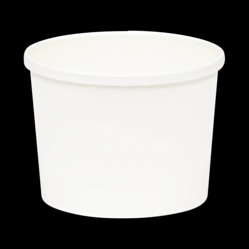 Soup Food Container 12 OZ SBS Paperboard White Leak Resistant 500/Case
