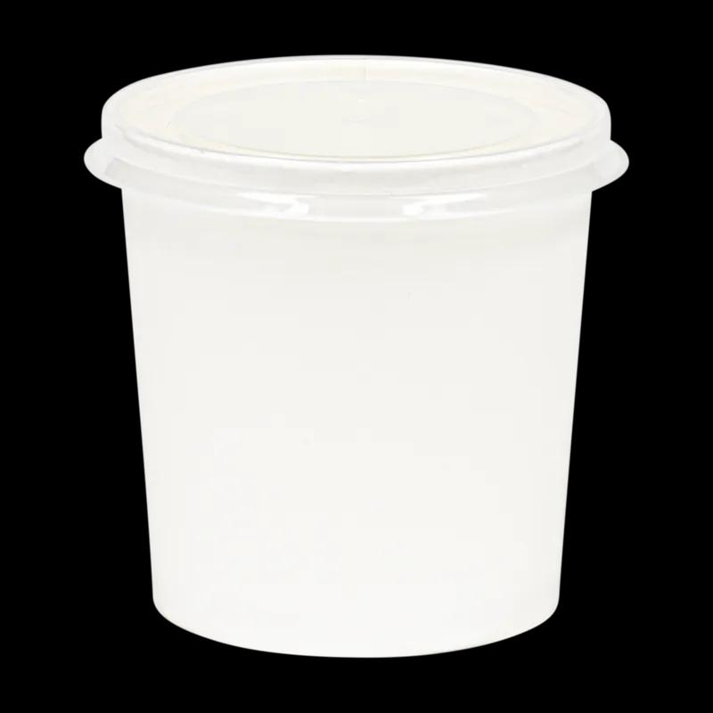 Soup Food Container Base 16 OZ SBS Paperboard White Tall Leak Resistant 500/Case