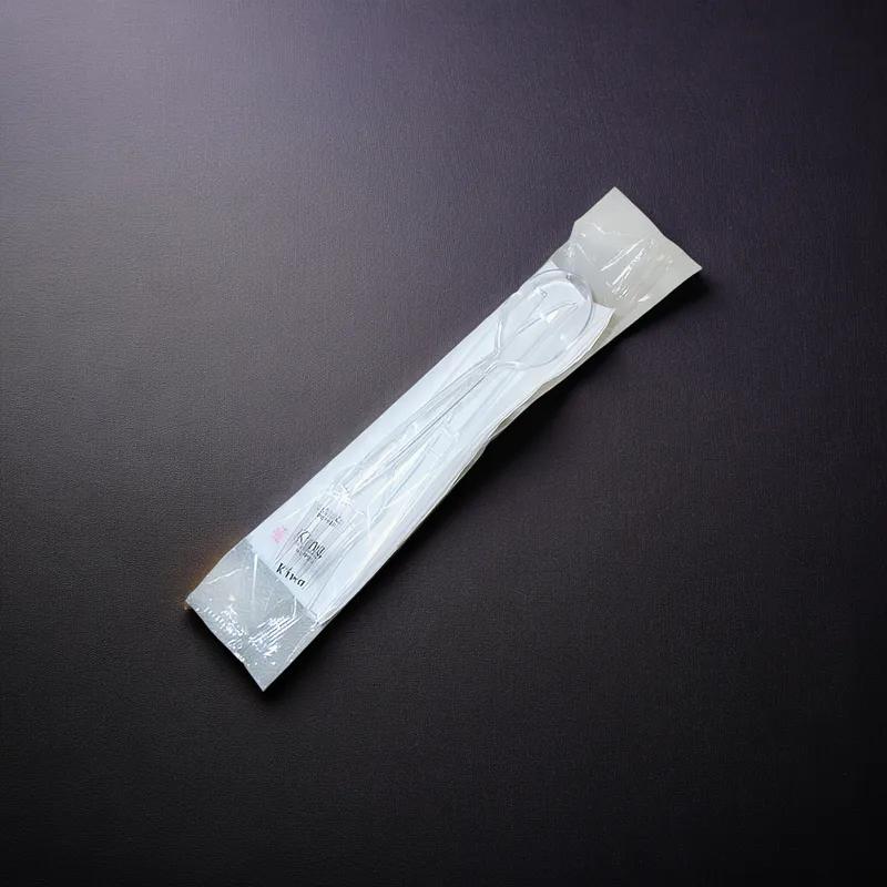 Victoria Bay 6PC Cutlery Kit Clear Heavy Duty With Napkin,Fork,Knife,Salt & Pepper,Soup Spoon 250/Case