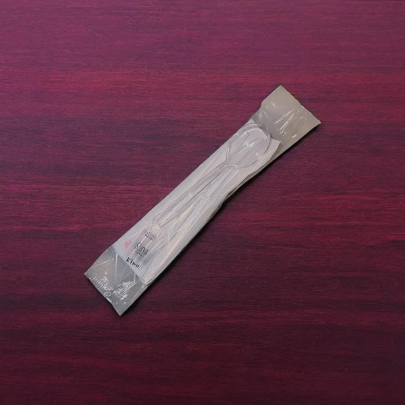 Victoria Bay 6PC Cutlery Kit Clear Heavy Duty With Napkin,Fork,Knife,Salt & Pepper,Soup Spoon 250/Case