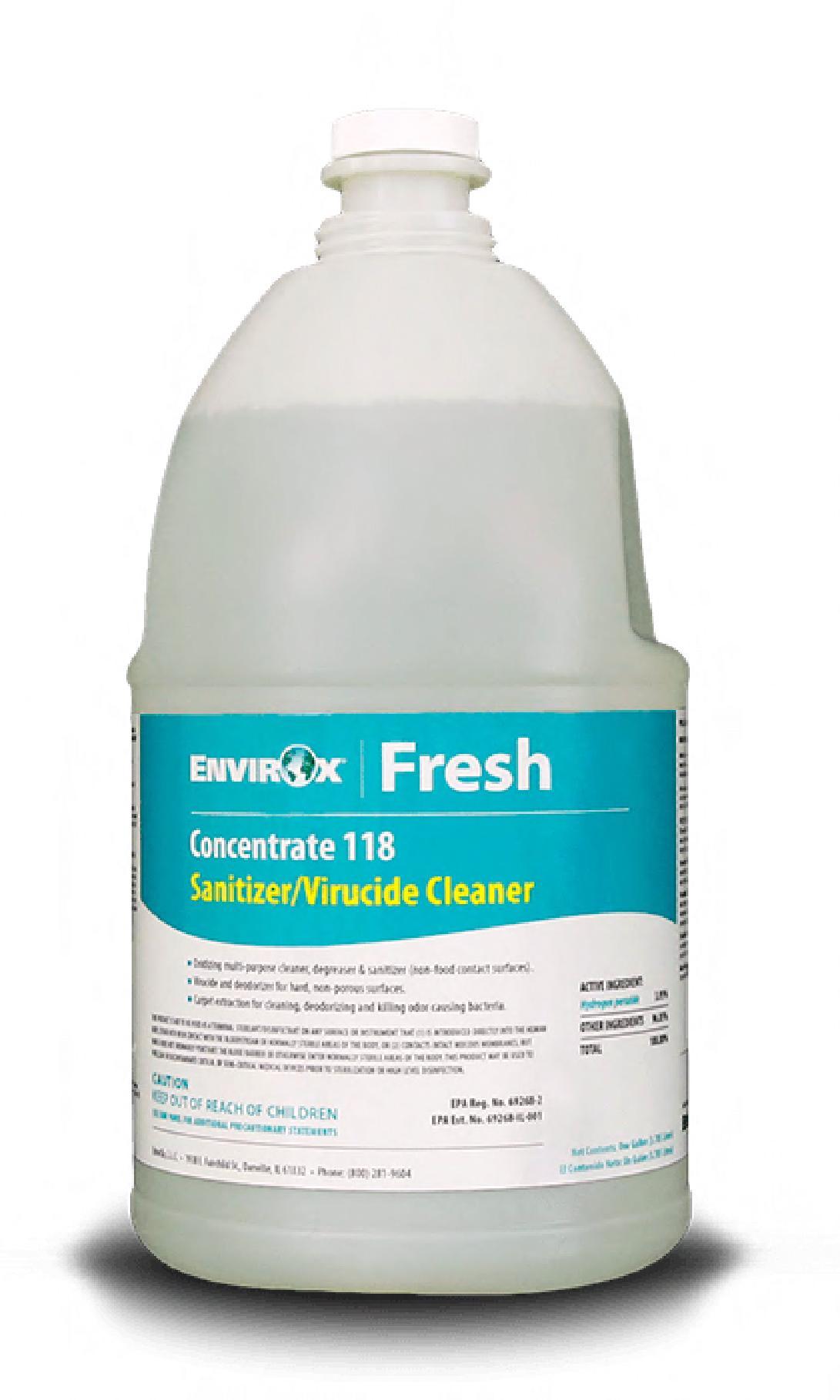 EnvirOx™ Disinfectant Cleaner Deodorizer Degreaser 1 GAL Concentrate Virucide 4/Case