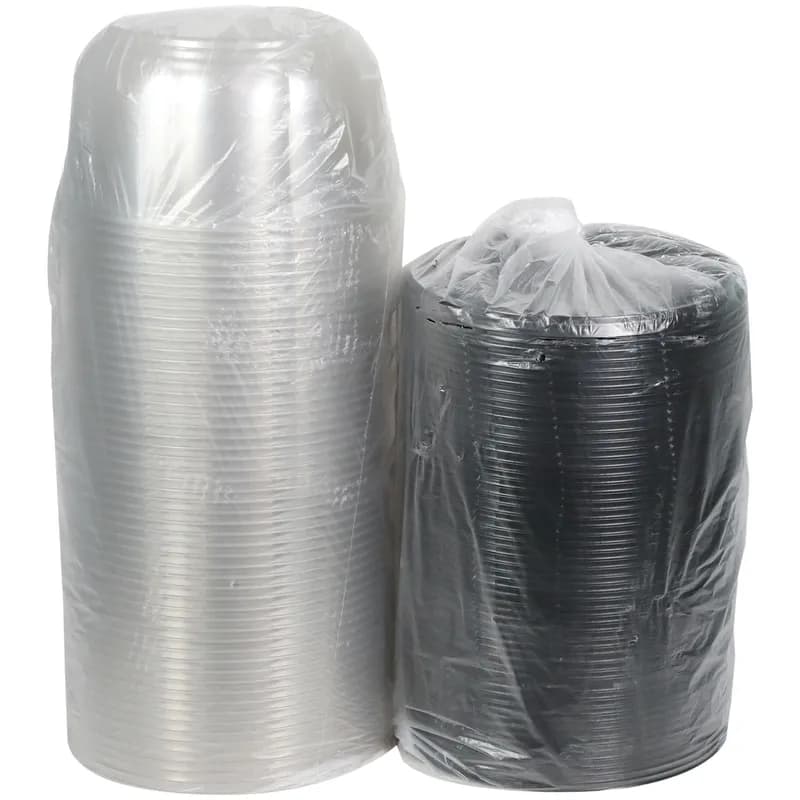 RoseDome Cake Container & Lid Combo With Dome Lid 10.25X5.25 IN PET Clear Black Round 110/Case