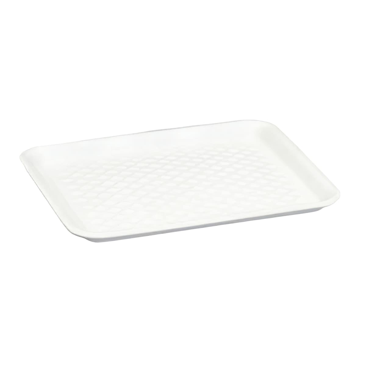 34/4S Meat Tray 7.2X9.3X0.4 IN Polystyrene Foam White Rectangle 500/Case