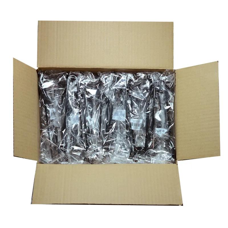 Tongs 7 IN Plastic Black 48/Case