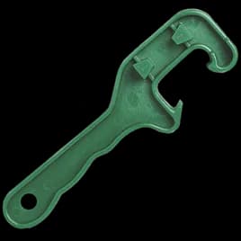 Drum Pail Opener 7.8X1.5 IN Molded Nylon Glass Fiber Green 6 Count/Case