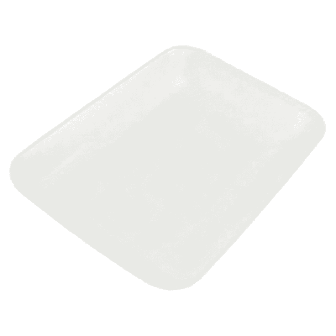 4D Tray 7.2X9.3X1.3 IN Foam White Rectangle 500/Case