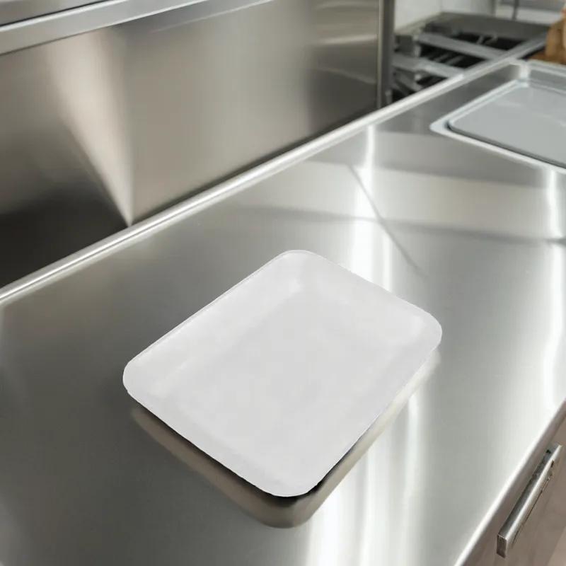 4D Tray 7.2X9.3X1.3 IN Foam White Rectangle 500/Case