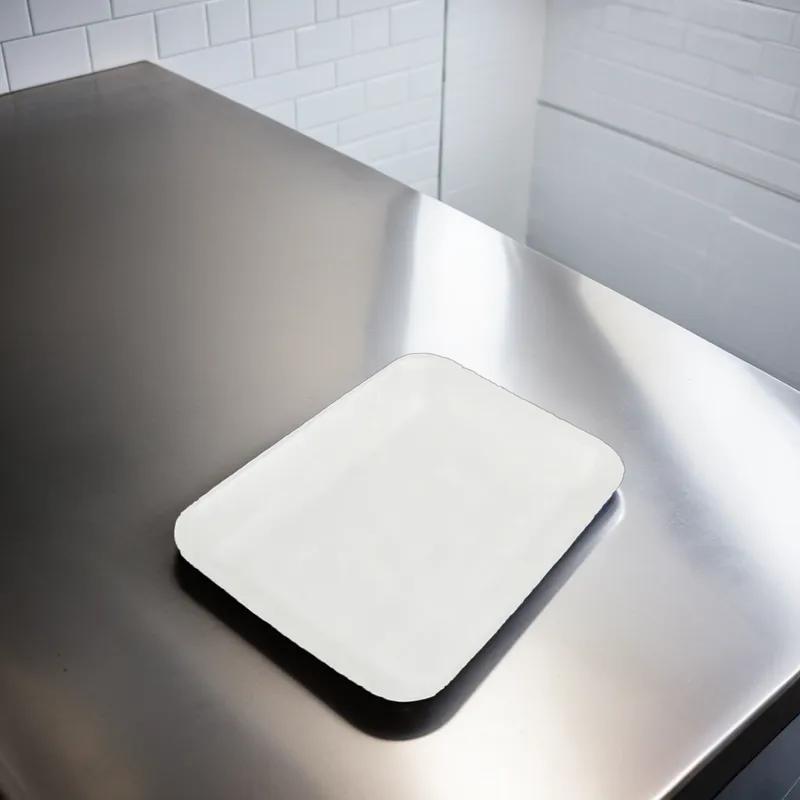 4D Tray 7.2X9.3X1.3 IN Foam White Rectangle 500/Case