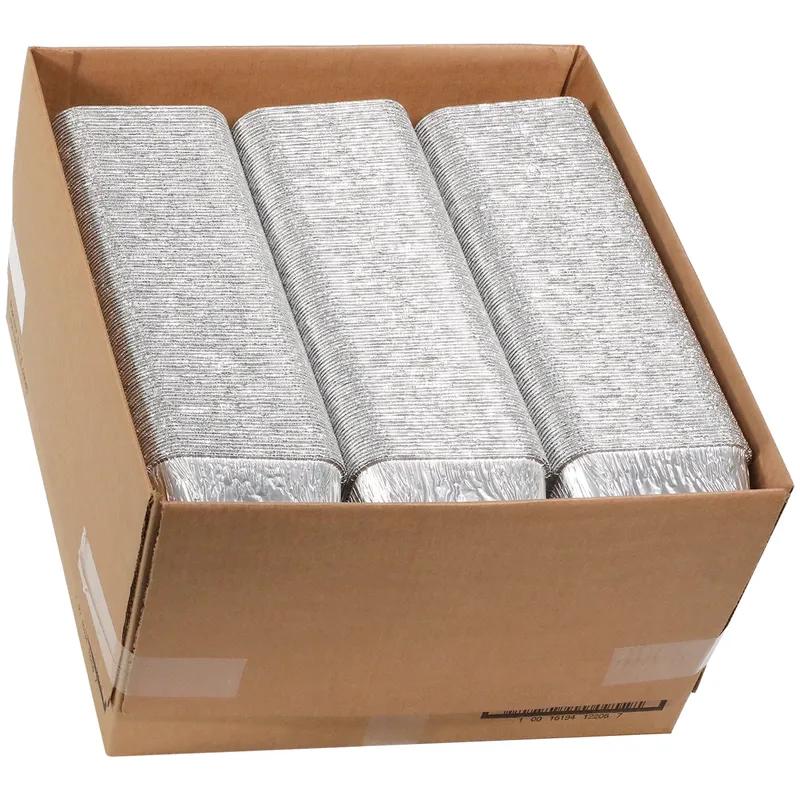Bread & Loaf Pan 1 LB 5X3.34X2.03 IN Aluminum Silver Full Curl 1000/Case