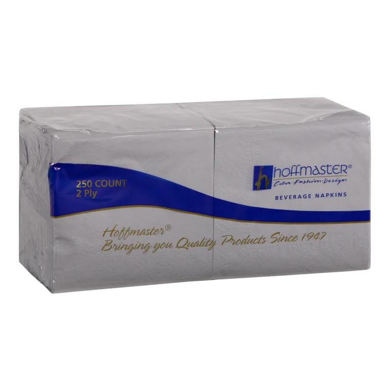 Beverage Napkins 10X10 IN Gray Paper 2PLY 1/4 Fold 1000/Case