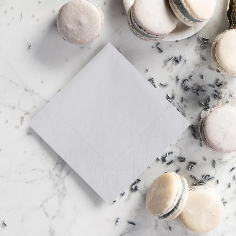 Beverage Napkins 10X10 IN Gray Paper 2PLY 1/4 Fold 1000/Case