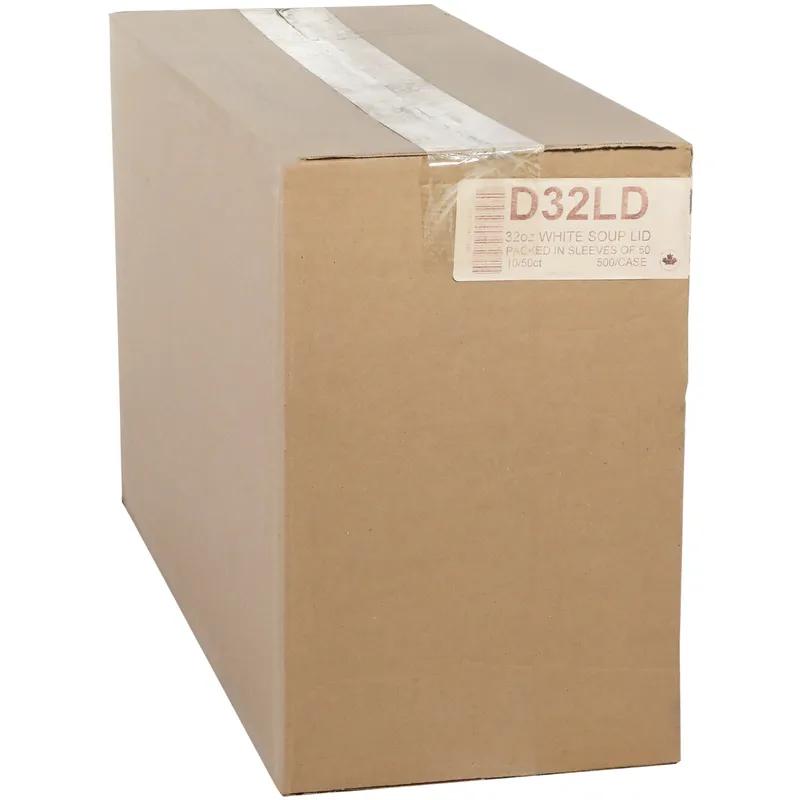 Lid 3.1X0.7 IN HIPS White For 32 OZ Soup Container 500/Case