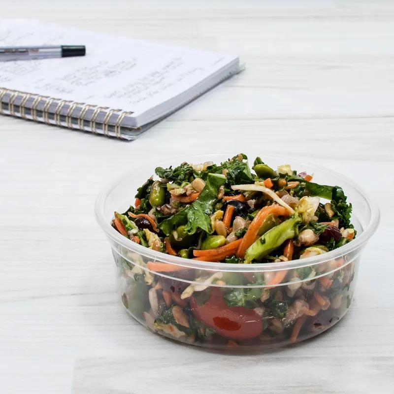 Solo® MicroGourmet® Deli Container Base & Lid Combo 8 OZ PP Clear 25 Count/Pack 20 Packs/Case 500 Count/Case