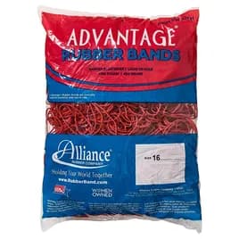 Rubber Band #16 2.5X0.0625 IN Rubber Latex Red 1/Bag