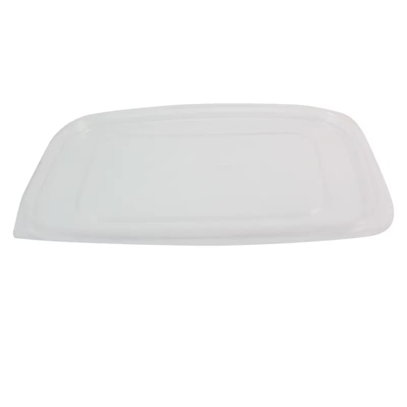 Lid PLA Clear Rectangle For 48-64 OZ Deli Container 400/Case