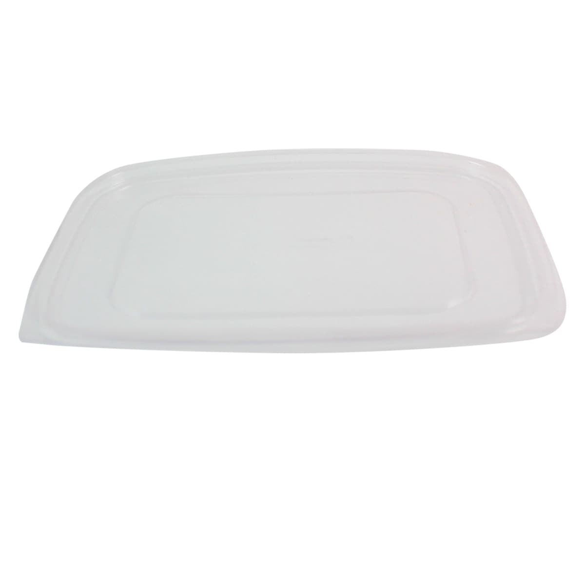 Lid PLA Clear Rectangle For 48-64 OZ Deli Container 400/Case
