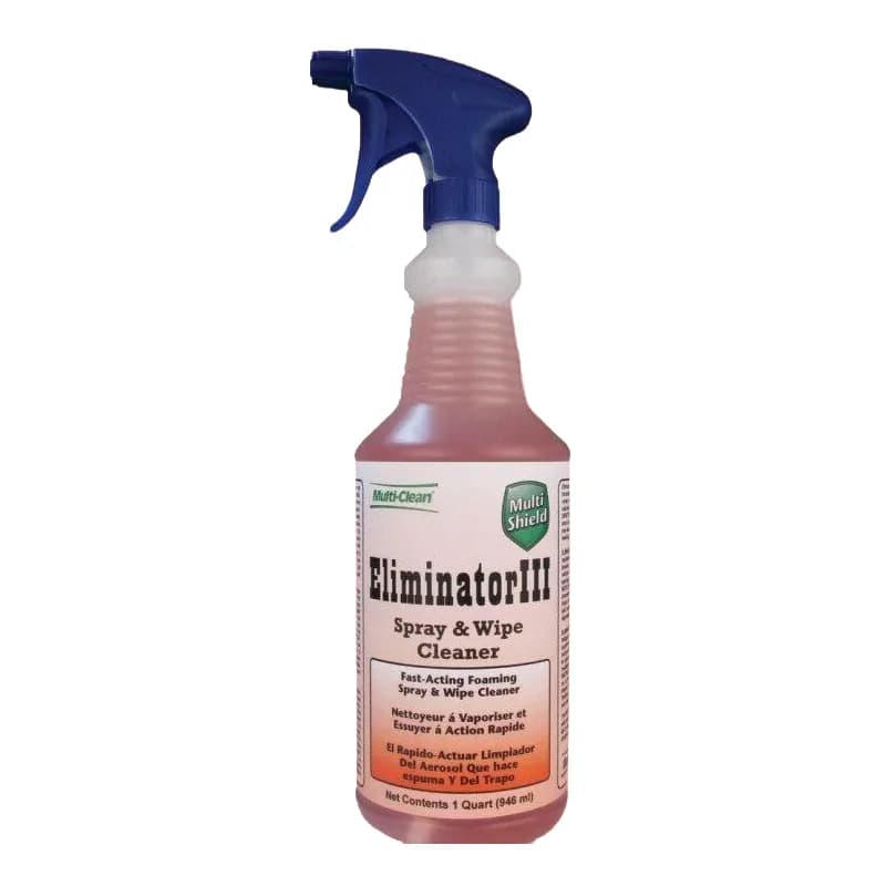 Multi-Clean® Eliminator lll Citrus Floral Surface Cleaner 1 QT Multi Surface RTU Spray Foaming Liquid 12/Case