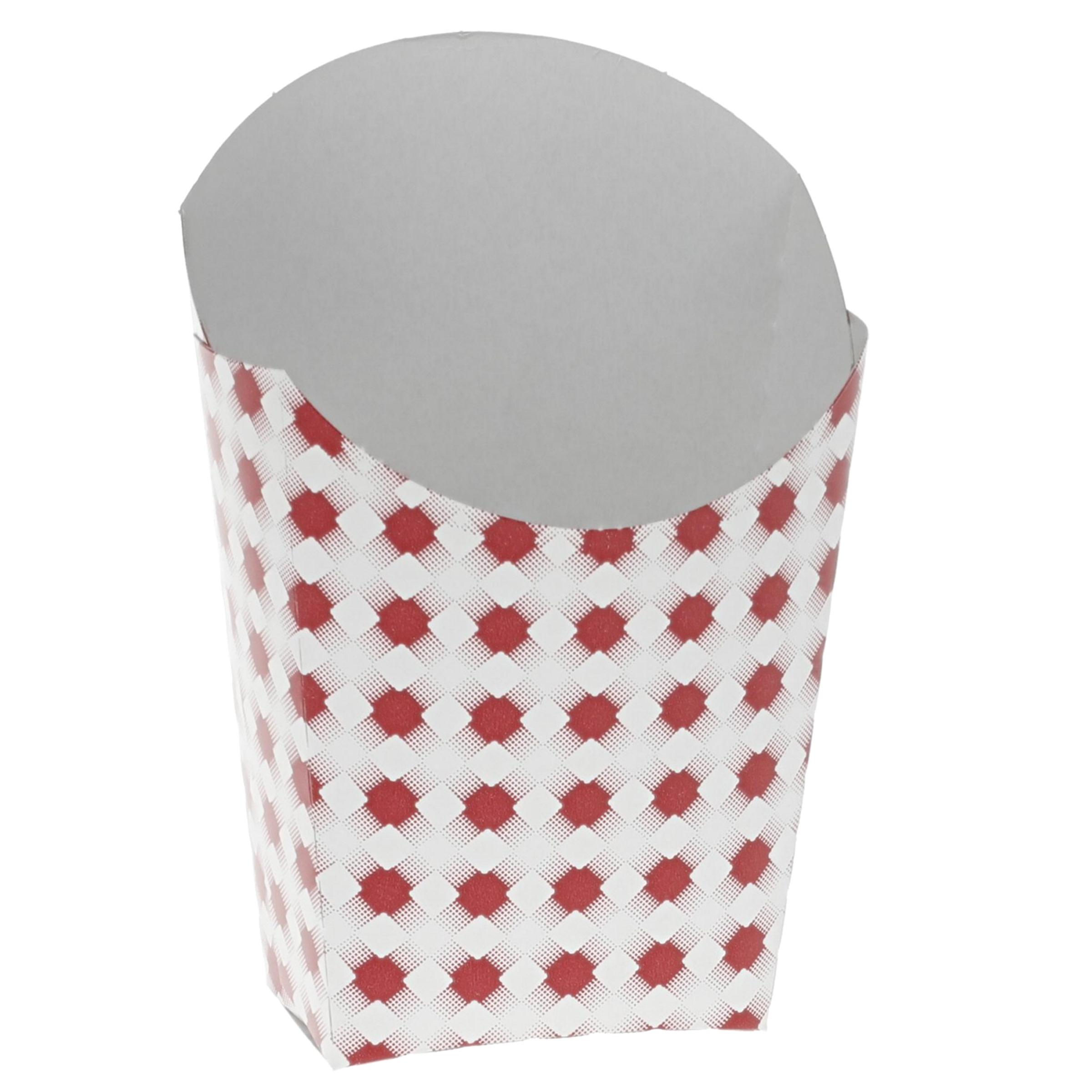 French Fry Cup & Scoop 3.21X1.64X4.71 IN Paperboard White Red 1000/Case