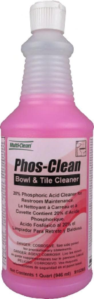 Phos-Clean Citrus Fresh Toilet Bowl Cleaner 1 QT 20% Phosphoric Acid 12/Case