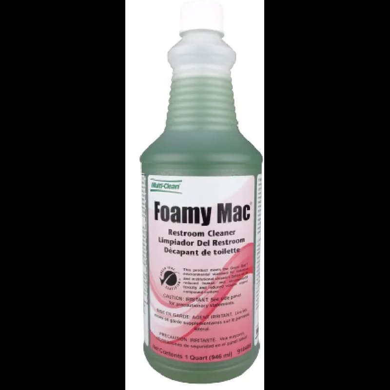 Foamy Mac Fresh Citrus Restroom Cleaner 1 QT Mild Acid Foaming Liquid 12/Case