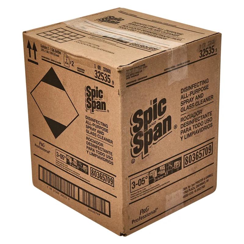 Spic and Span® Fresh Scent Window & Glass Cleaner Disinfectant 1 GAL Multi Surface Concentrate Closed Loop 2/Case