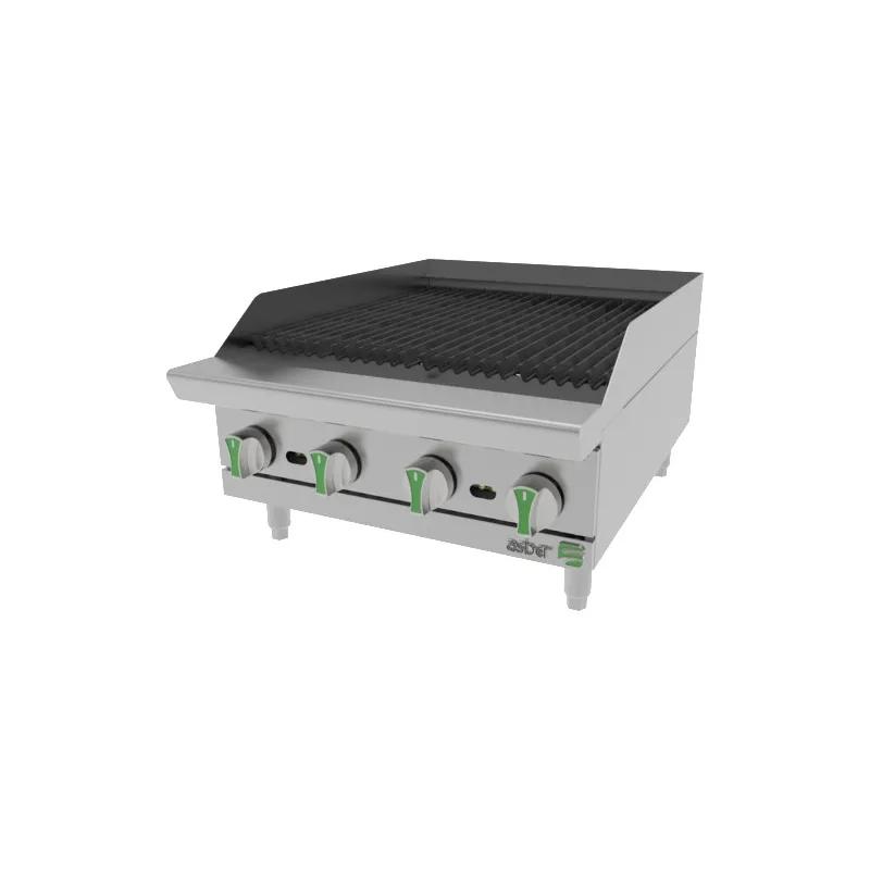 Charbroiler 24 IN Countertop 4-Burner Natural Gas 64M BTU 1/Each