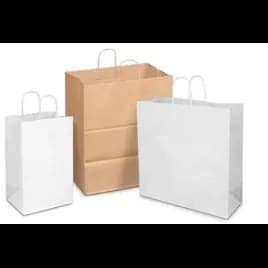 Duro® Shopper Bag 16X11X18.25 IN Paper White 200/Case