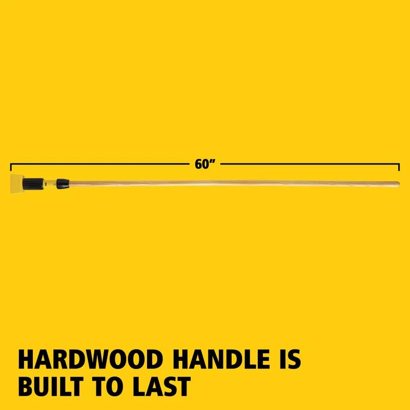 Gripper® Mop Handle 60IN Natural Yellow Wood Clamp Style 1/Each