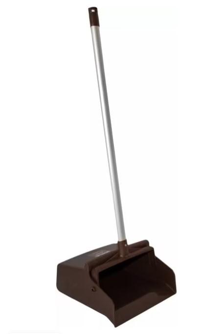 Sparta® Lobby Dust Pan 30 IN Brown Silver PP Aluminum Locking Yoke Serrated Edge Hanger Hole 6/Each