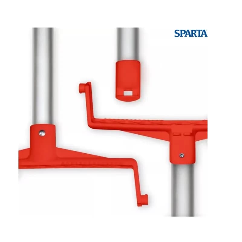Sparta® Lobby Dust Pan 30 IN Orange PP Aluminum Locking Yoke Serrated Edge Hanger Hole 6/Each