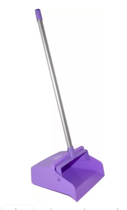 Sparta® Lobby Dust Pan 12X12X30 IN Purple PP Aluminum Locking Yoke Serrated Edge 6/Each