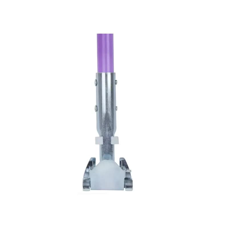 Sparta® Dust Mop Handle 60 IN Purple Fiberglass Galvanized Steel Clip-On Sliding Collar Lock Hanger Hole 12/Each