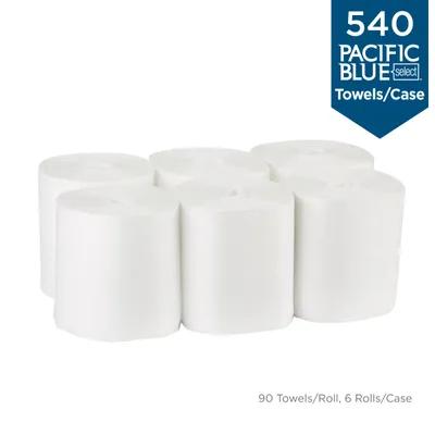 Pacific Blue Select Surface System Refill 12X12 IN 1 White 1/4 Fold Centerpull 90 Sheets/Pack 6 Packs/Case