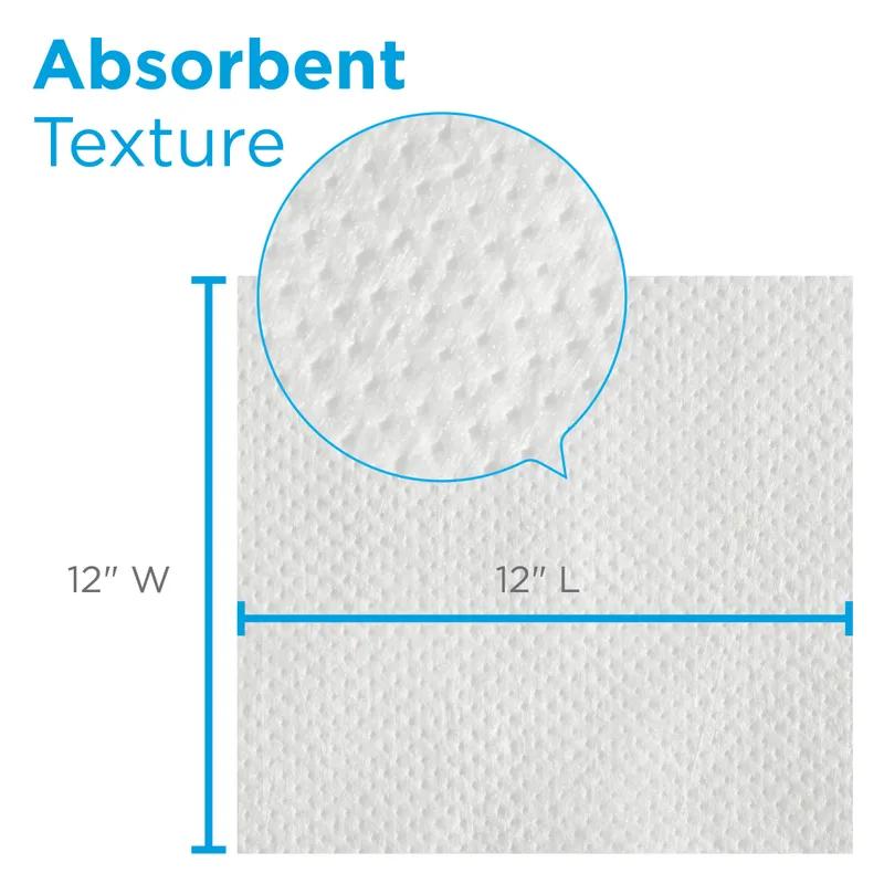 Pacific Blue Select Surface System Refill 12X12 IN 1 White 1/4 Fold Centerpull 90 Sheets/Pack 6 Packs/Case