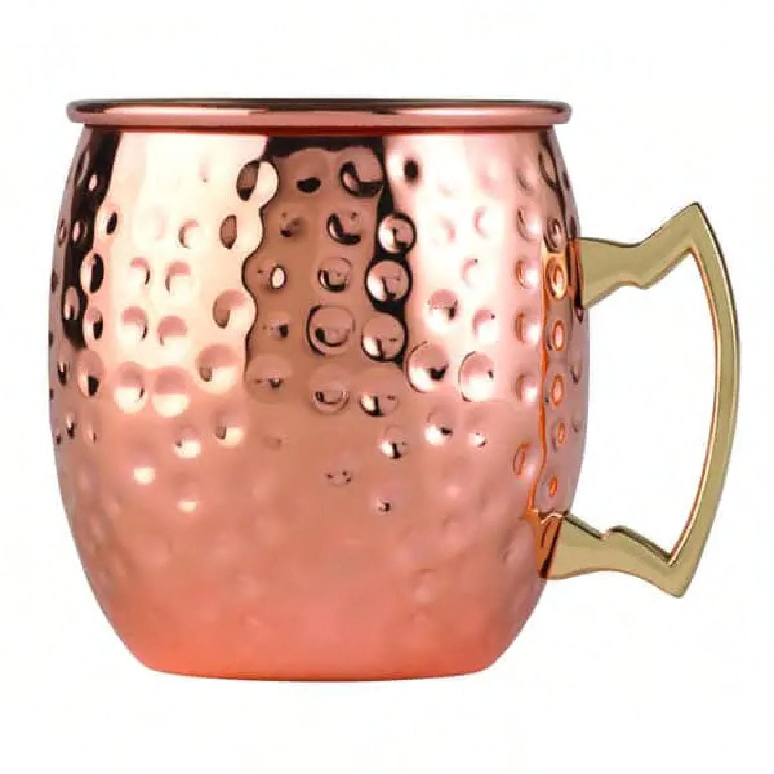 Arcoroc Moscow Mule Drinking Jar 16 FLOZ 18/10 Stainless Steel Copper Hammered Texture 12/Case