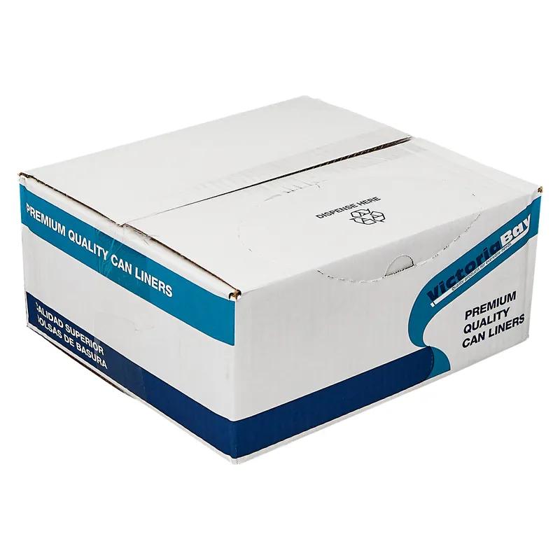 Victoria Bay Can Liner 40X48 IN 45 GAL Black Plastic 16MIC Coreless 250/Case
