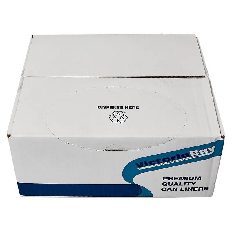 Victoria Bay Can Liner 40X48 IN 45 GAL Black Plastic 16MIC Coreless 250/Case