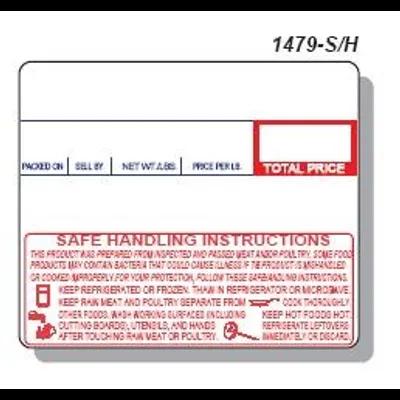 Safe Handling Scale Label 2.285X1.97 IN Non-UPC 12/Case