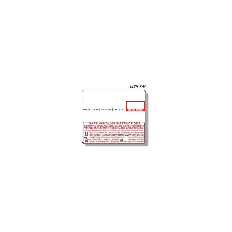 CAS 1479-S/H Safe Handling Scale Label 2.28X1.96 IN Non-UPC 7200/Case