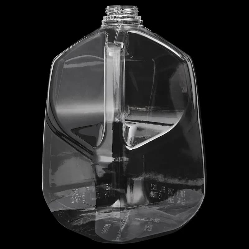 Jug & Lid Combo 1 GAL Plastic Clear Red Lid 24/Case