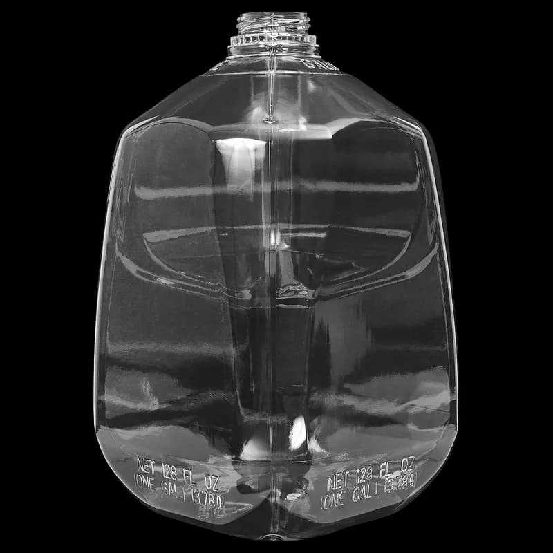 Jug & Lid Combo 1 GAL Plastic Clear Red Lid 24/Case