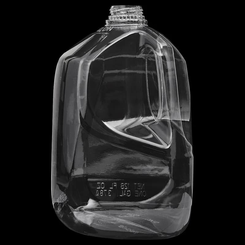 Jug & Lid Combo 1 GAL Plastic Clear Red Lid 24/Case