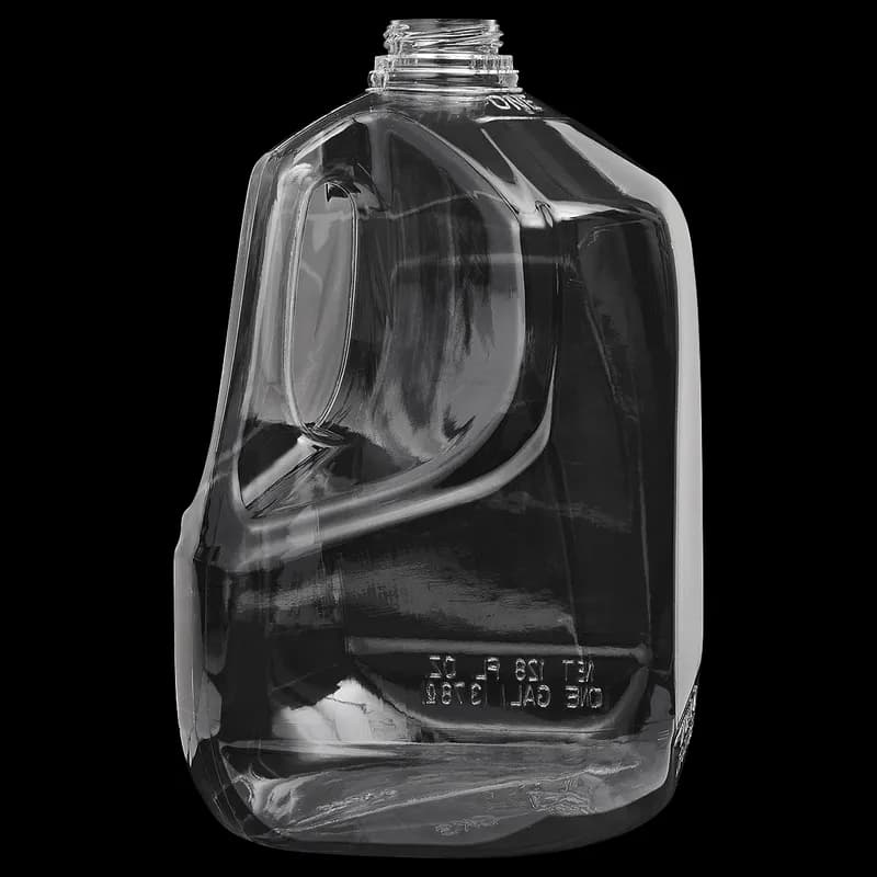 Jug & Lid Combo 1 GAL Plastic Clear Red Lid 24/Case