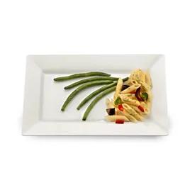 Plate 9 IN Plastic White Rectangle 120/Case