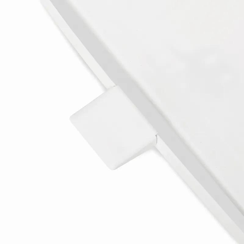 Defenders® Biohazard 1-Stream Trash Can 20.38X20.38X32.63 IN 13 GAL White Square Metal With Hinged Lid Step-On 1/Each