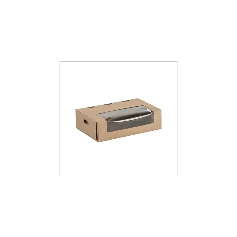 Bakery Box 5.5X3.5X1.5 IN Kraft With Window Vented 300/Case