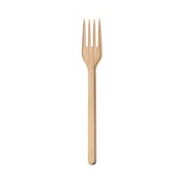 CompostZero Fork 6.75 IN Biopolymer Resin Natural 100 Count/Pack 10 Packs/Case 1000 Count/Case